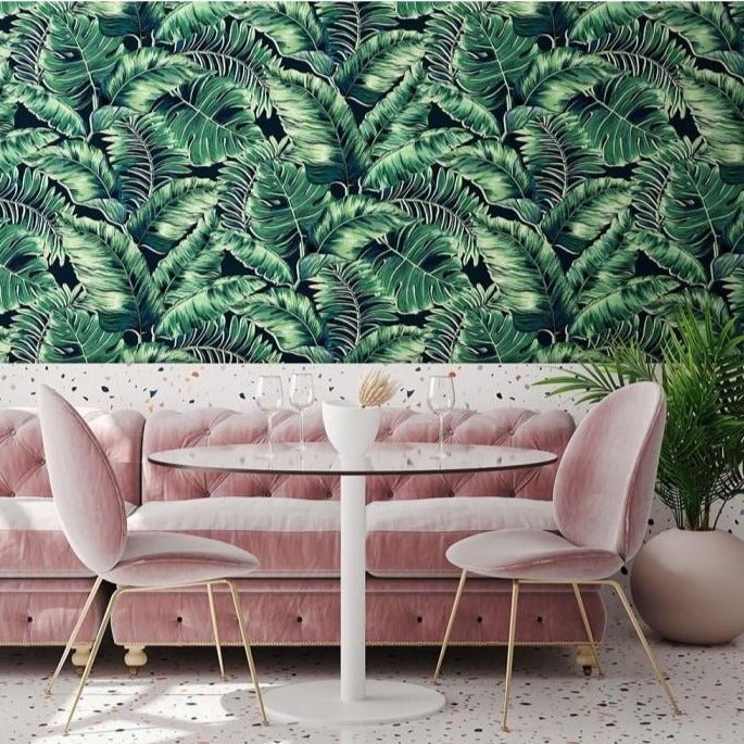 Banana Leaves MAX Wallpaper Leaf Green Brand McKenzie|The Design Yard