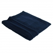 Navy Plaid Throw
