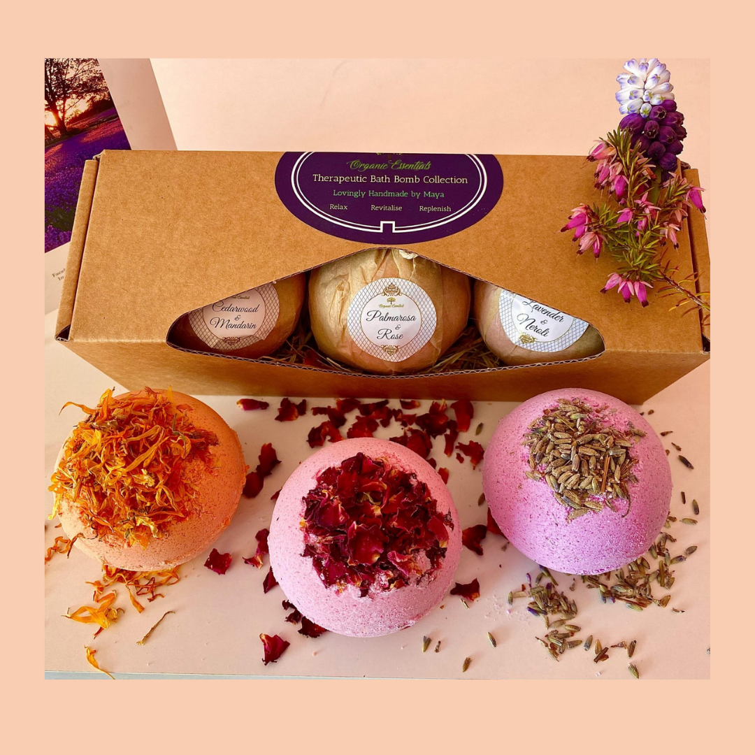 Floral Bath Bomb Trio Gift Set – Develop-free – Ethikel