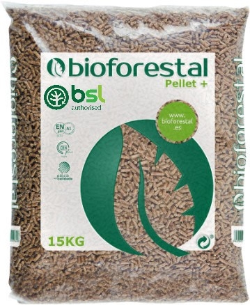 Full Pallet Of ENplus A1 BSL Wood Pellets (975kg) – 65x 15kg Bags – Average Humidity Of 4.9% – Pellet Kings
