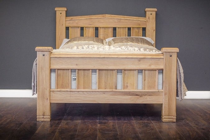 Honey B Ð Solid Oak Bed Frame – Donny Bed Frame – King Size