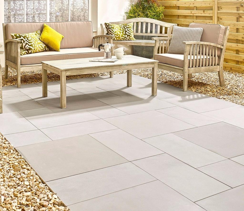 BEIGE SANDSTONE SMOOTH PAVING MIX PATIO PACK (15.30m² – 48 Slabs) – The Stonemart