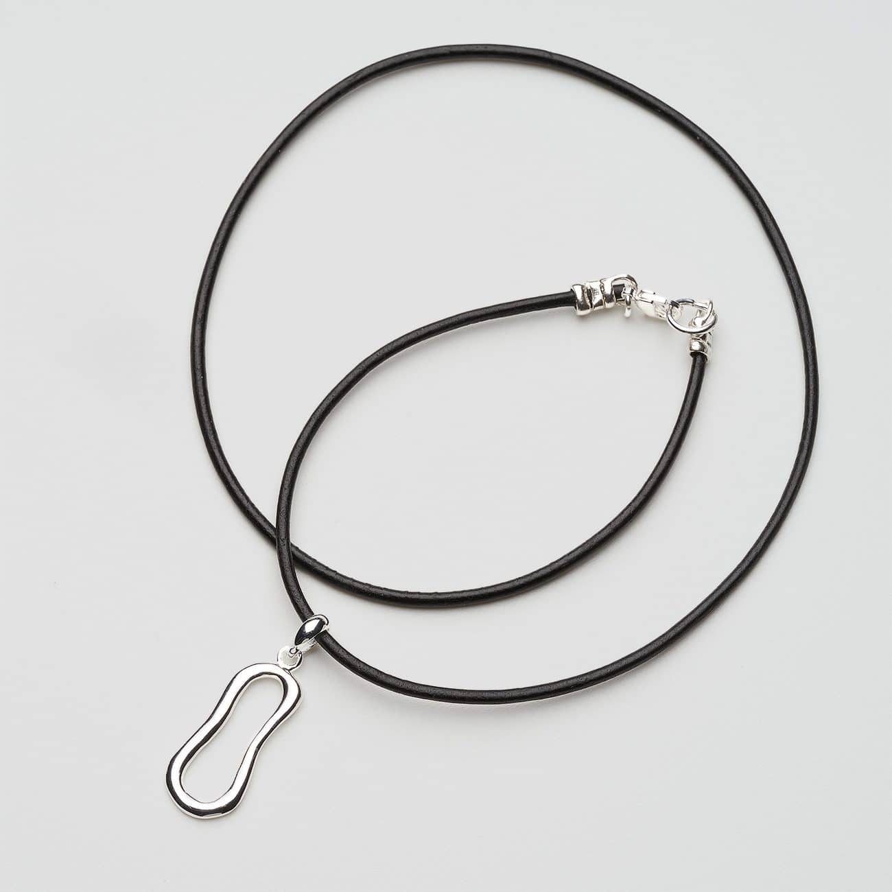 Belay Pendant – Leather – 20″ – Boing Apparel- Boing Jewellery