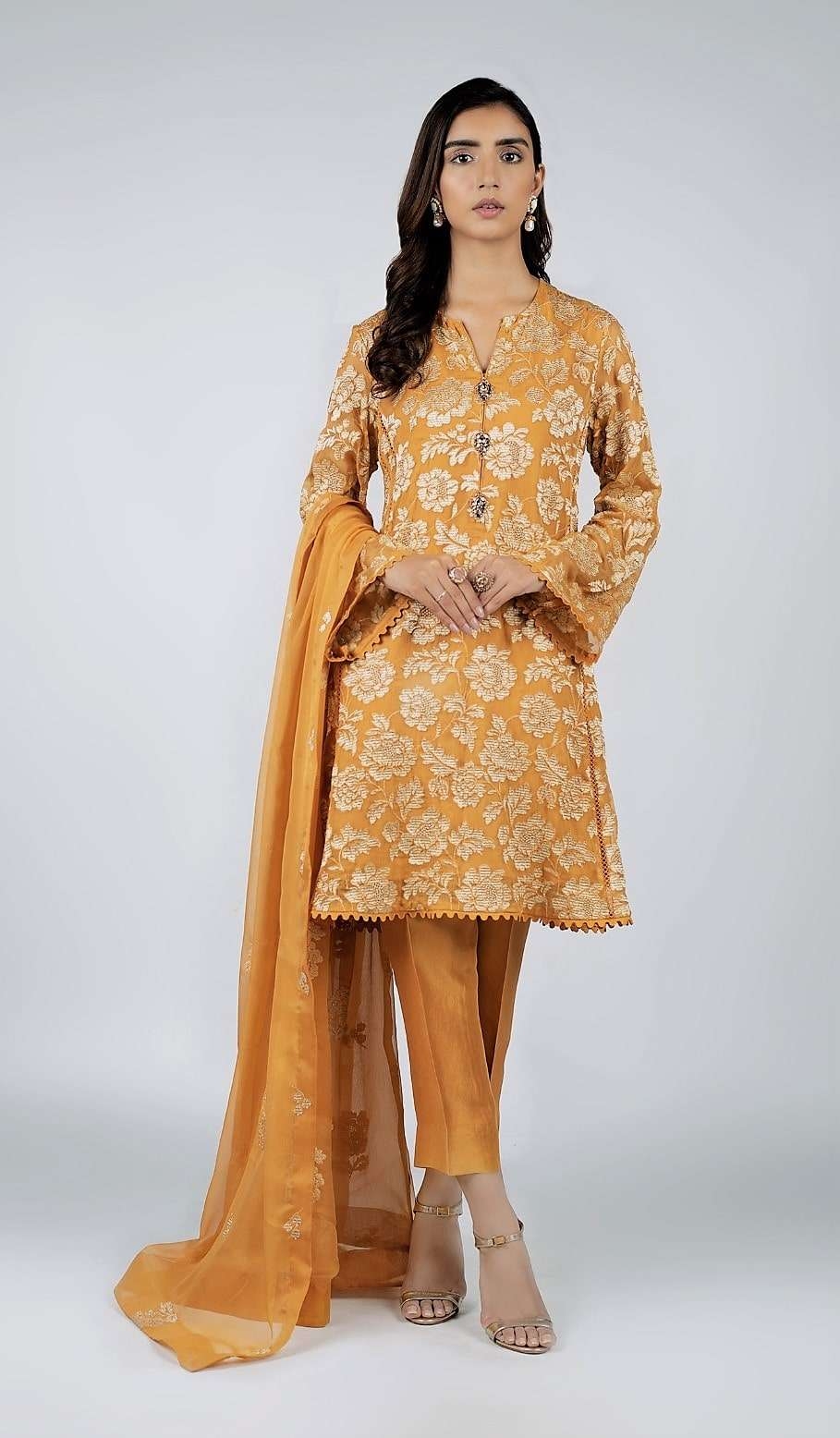 Bareeze 3pc Luxury Chiffon – Immediate Delivery- XL – Sale Items – Party Wear – Izzza