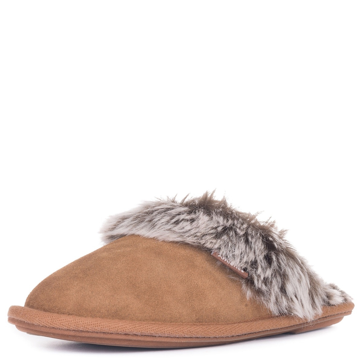 Bethany Suede Mule Slippers – Small – Chestnut – Women’s – Bedroom Athletics