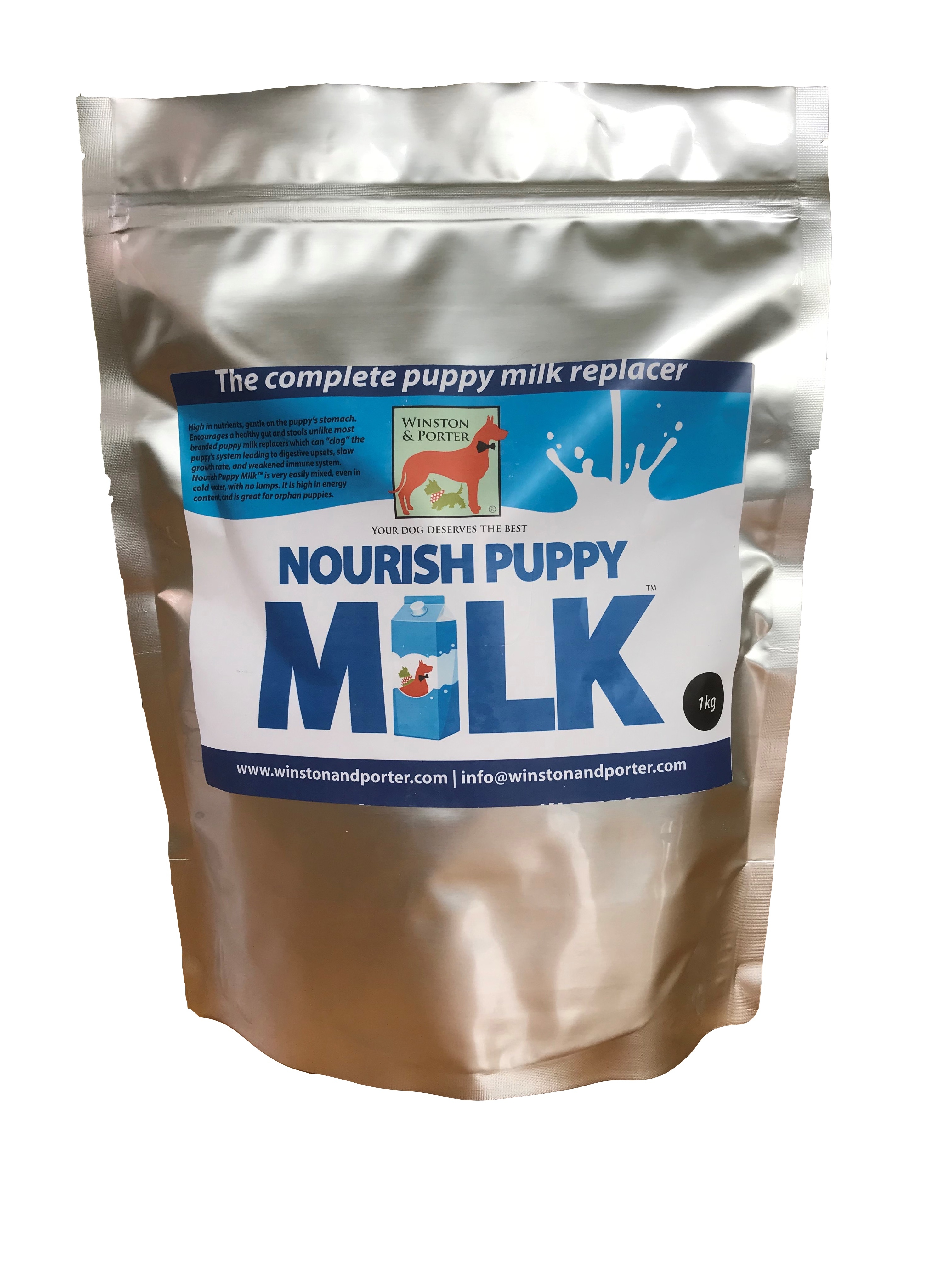 The Complete Puppy Milk Replacer Powder Form – Nutrient Rich – 200g / 500g / 1kg / 2.5kg / 4kg – Winston & Porter