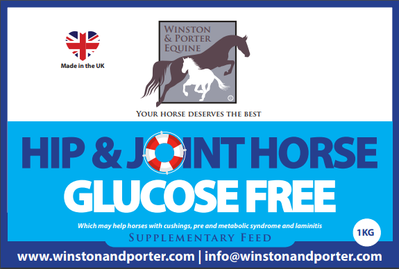 Hip and Joint Horse GLUCOSE FREE Premium Joint Supplement – Laminitic Friendly – 500g / 1kg / 2kg – Winston & Porter