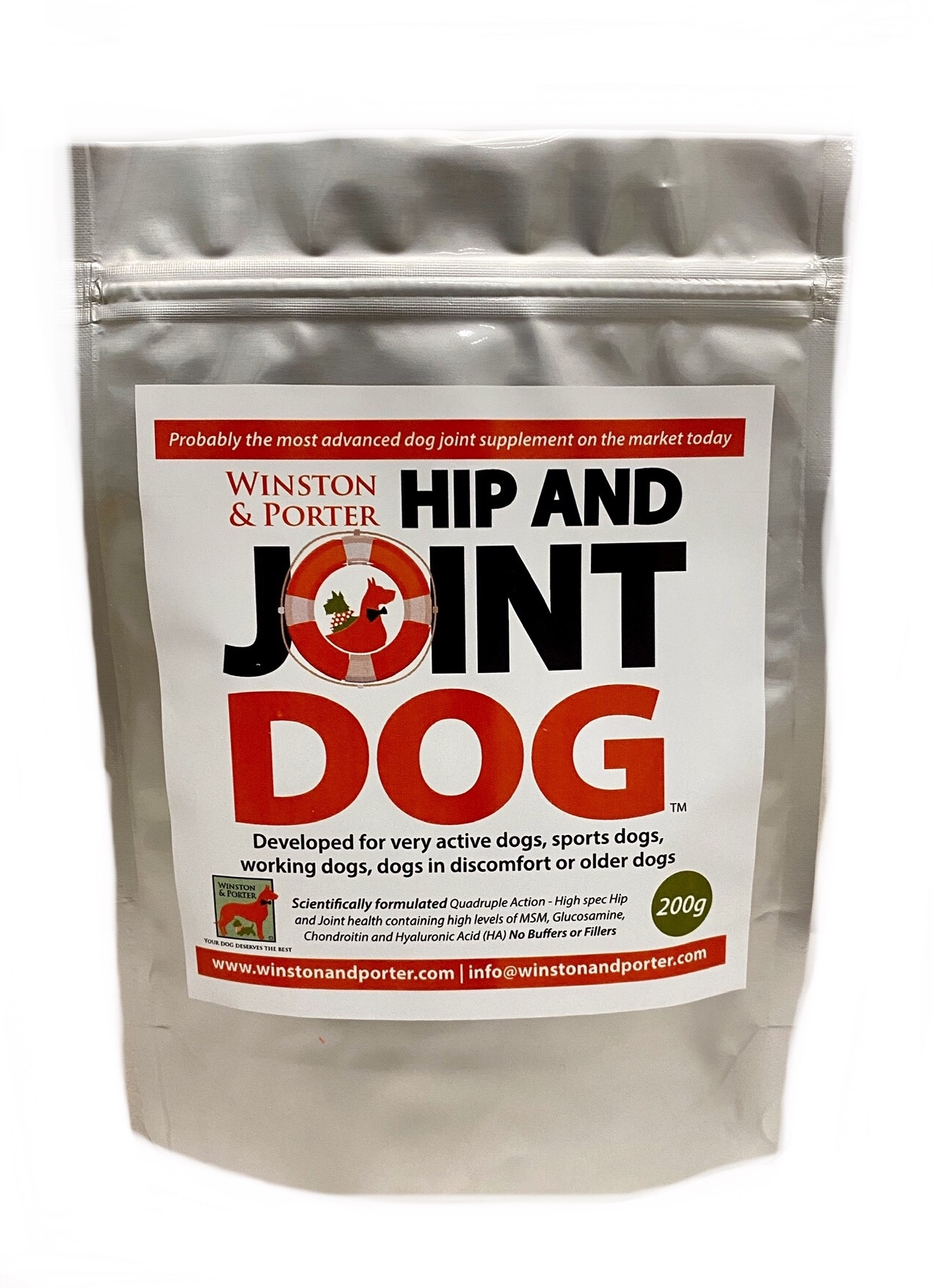 Hip and Joint Dog From – Advanced Joint Aid – 200g / 400g / 800g – Winston & Porter