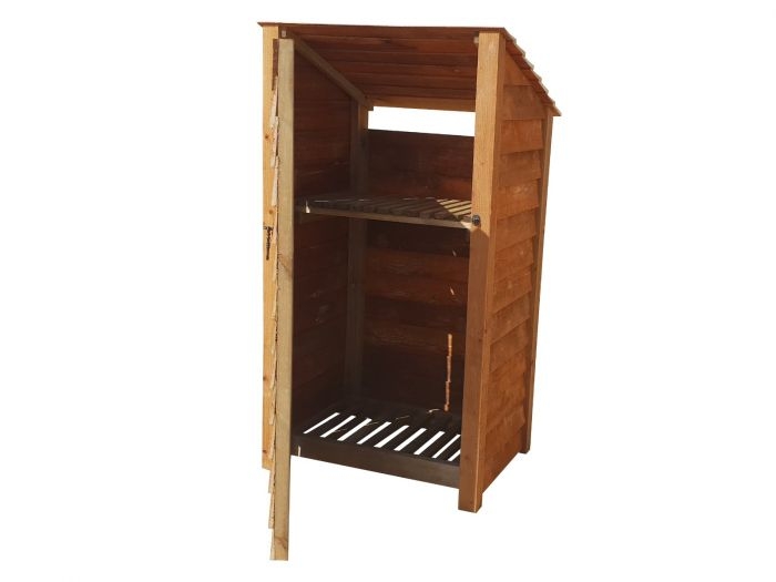 Wooden Log Store – Reverse | Arbor Garden Solutions | Timber | Finished Wood | Available In Brown Or Green | Door & Hieght Options1m³ / 1.4m³ capacity
