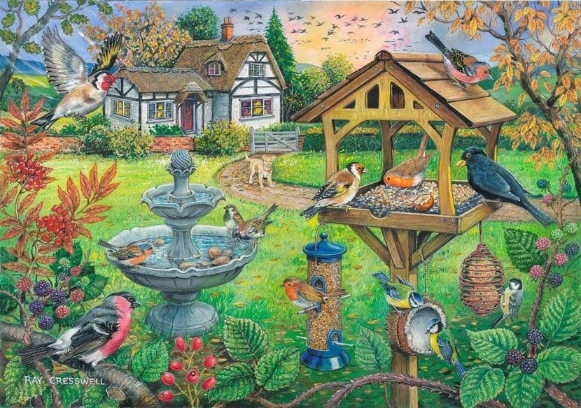 Jigsaw Puzzle Bird Table – 500XL Pieces – House of Puzzles – The Yorkshire Jigsaw Store