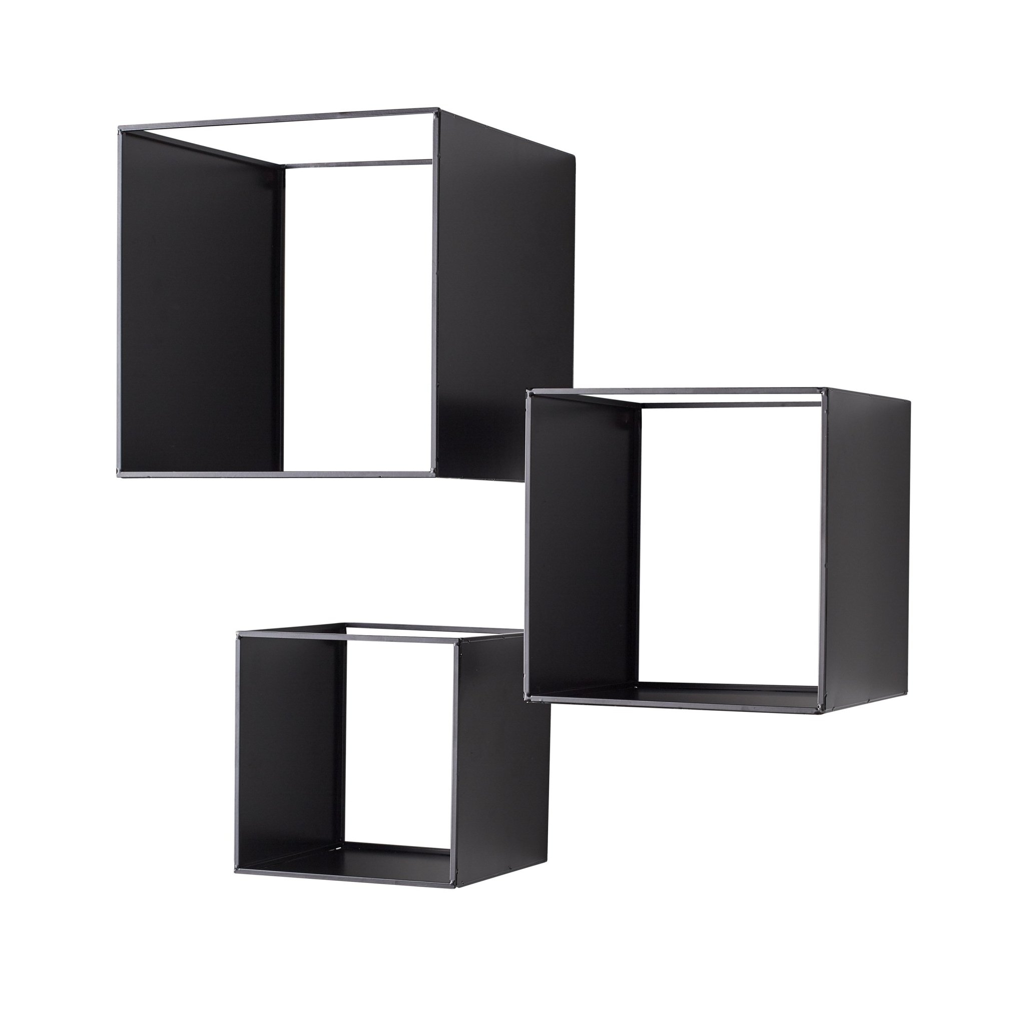 Black Box Metal Shelves (set of 3) by Native Home & Lifestyle – Furniture & Homeware – The Luxe Home