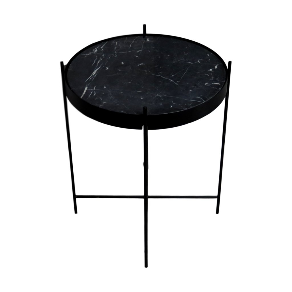 Black Marble Side Table by Native Home & Lifestyle – Furniture & Homeware – The Luxe Home