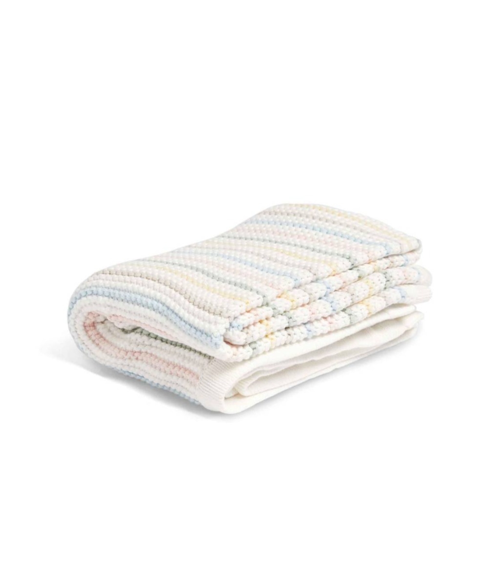 Mamas & Papas – Knitted Blanket Soft Pastel – Beige – Cotton