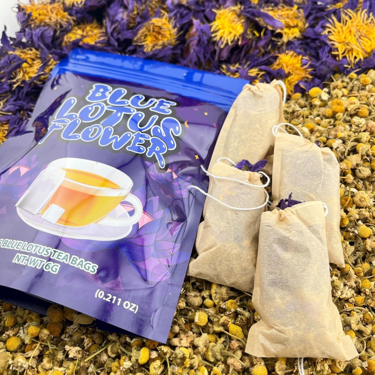 24 Blue Lotus Flower / Chamomile Tea Bags