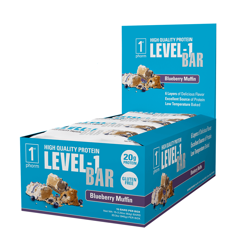1st Phorm Level-1 Bar (15 Bar Case) – Protein Bar – Professional Supplements & Protein From A-list Nutrition