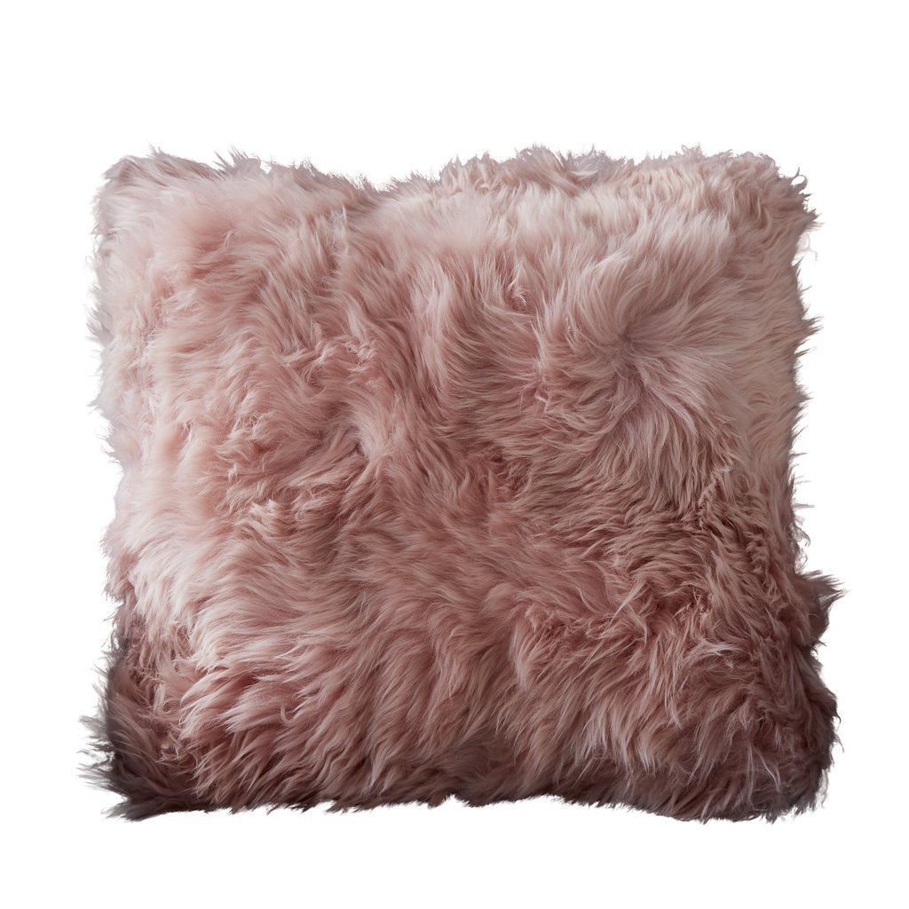 Blush Pink Sheepskin Cushion by Native Home & Lifestyle – Furniture & Homeware – The Luxe Home