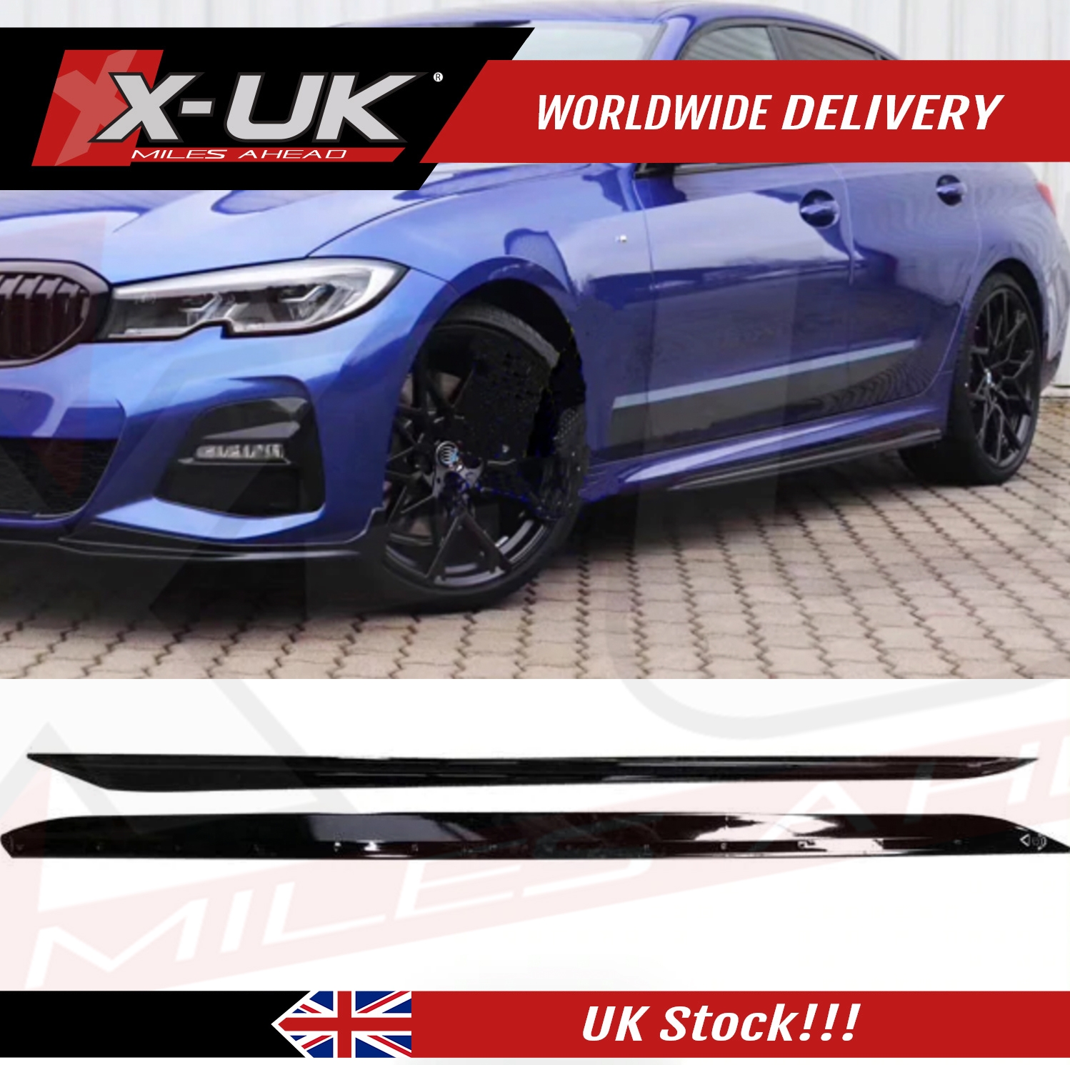 Bmw 3 Series G20 G21 2019-2020 M Performance Style Gloss Black Side Skirts – X-UK Ltd