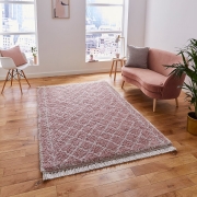 Think Rugs – Boho 7043 Rose 160 x 230cm / Pink – The Rug Quarter