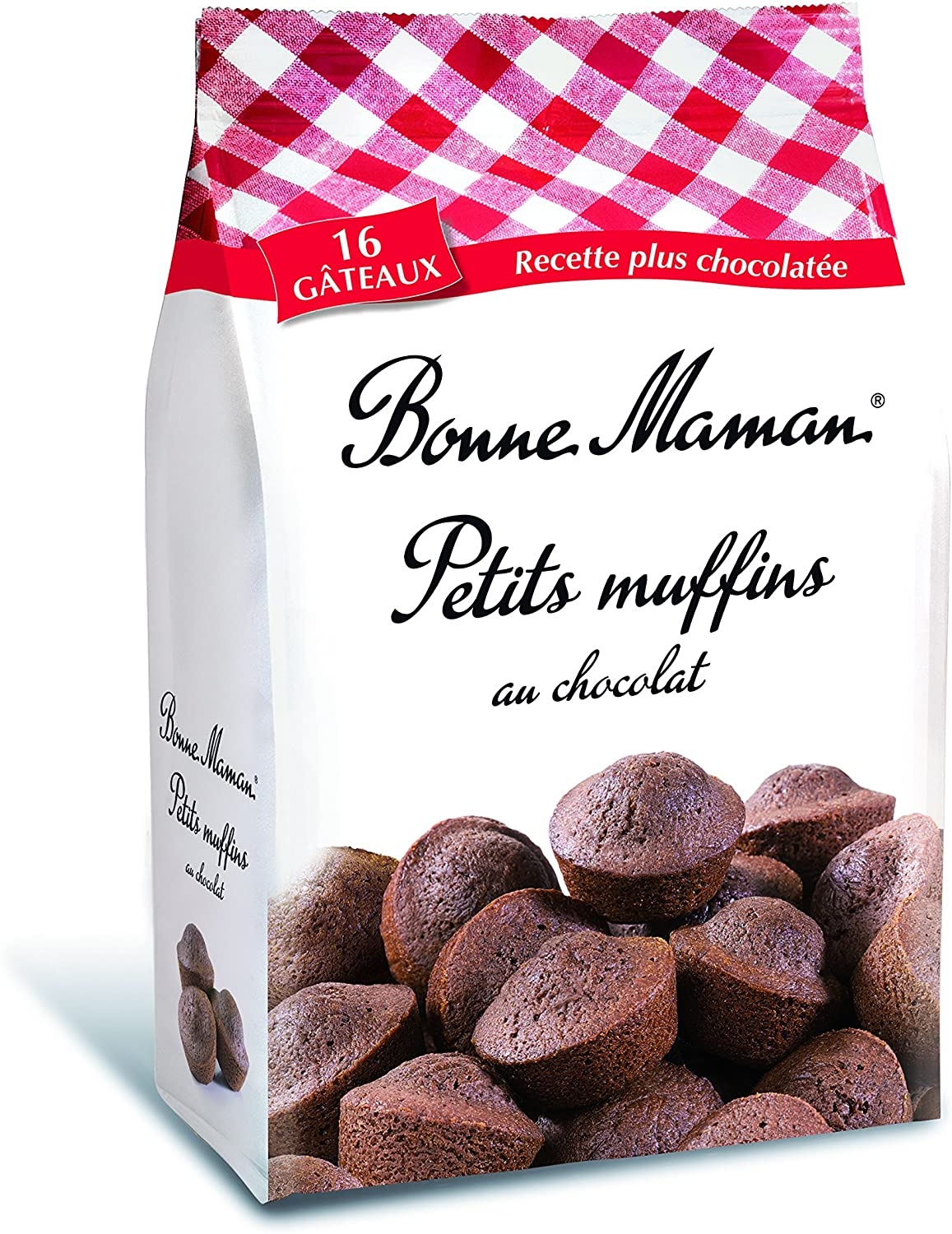 Les Petits Muffins chocolat au beurre frais x 17 – Butter & fresh eggs choc. muffin cakes x 17 – Bonne Maman, 235g – Chanteroy – Le Vacherin Deli