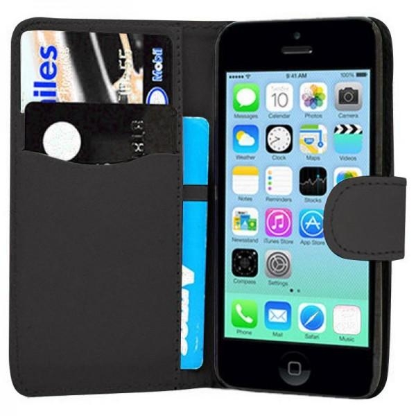 Book Case with Wallet Slot For Apple iPhone 6/6S – Black