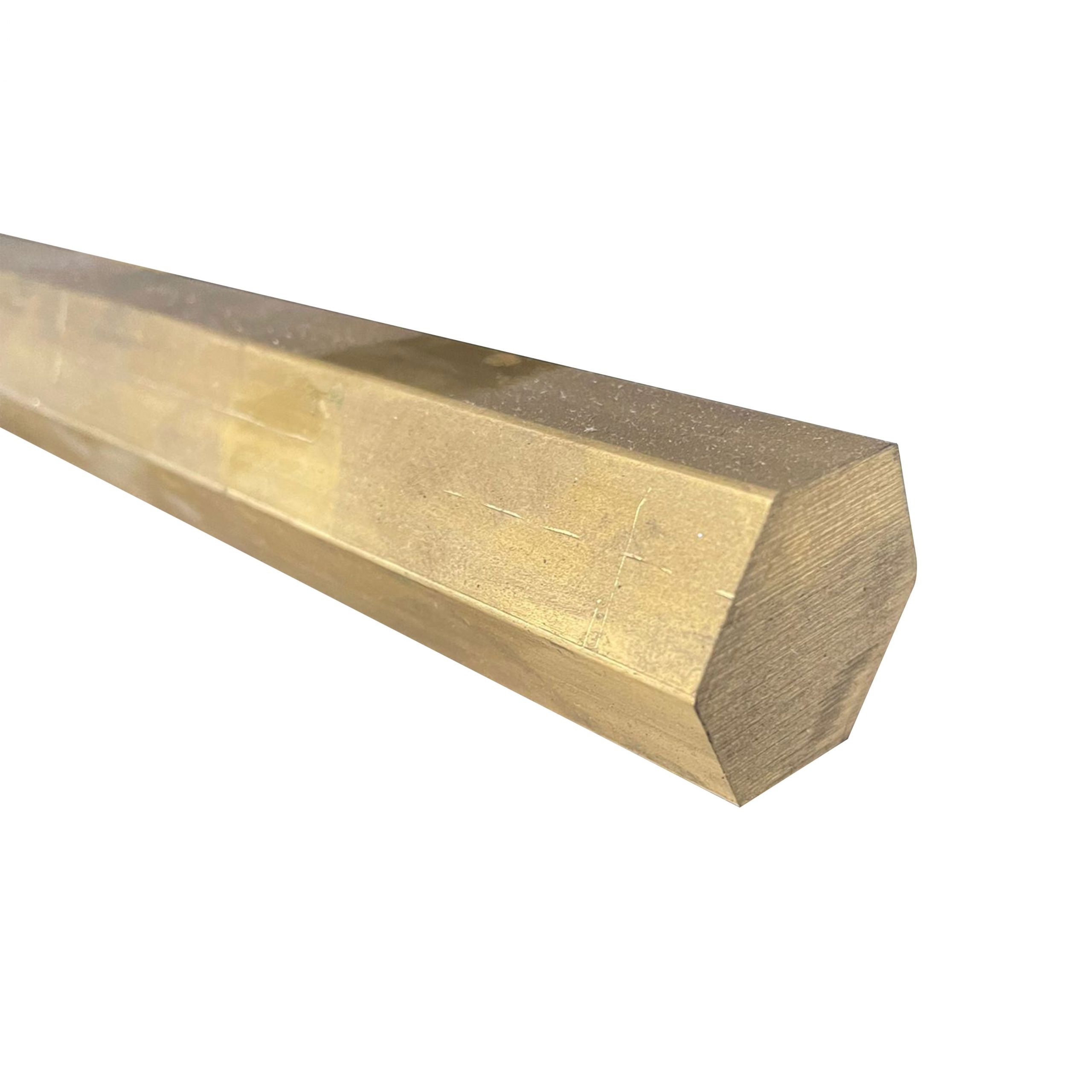 Brass Hexagon Bar – 14mm – KIM43011 – K I Metals