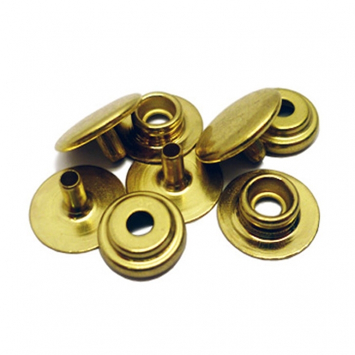 H.Webber – Size 20 (Baby Snaps) Snap Fasteners – 4 Piece Set – Gold Colour – Textile Tools & Accessories