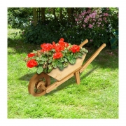 Brundle Wooden Wheelbarrow Planter