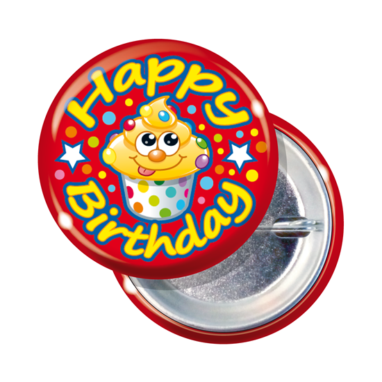 Brain Waves – Children’s Happy Birthday Badges – Teacher & School Equipment