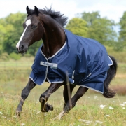 Bucas Freedom Light Turnout Rug – Pony – Navy/Silver – 5’0″ – Saddlemasters Equestrian