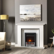 Burley Langton 1892  Electric Fire – Chrome / Black