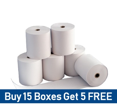 57 x 50mm Clover Thermal Rolls Special Offer – Buy 15 Get 5 Free