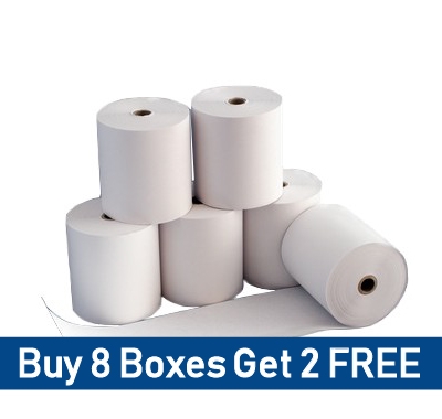 57 x 50mm Clover Thermal Rolls Special Offer – Buy 8 Get 2 Free