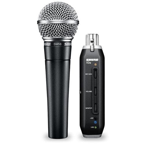 Shure SM58 & X2U Pack – Microphone – DJ Equipment From Atrylogy