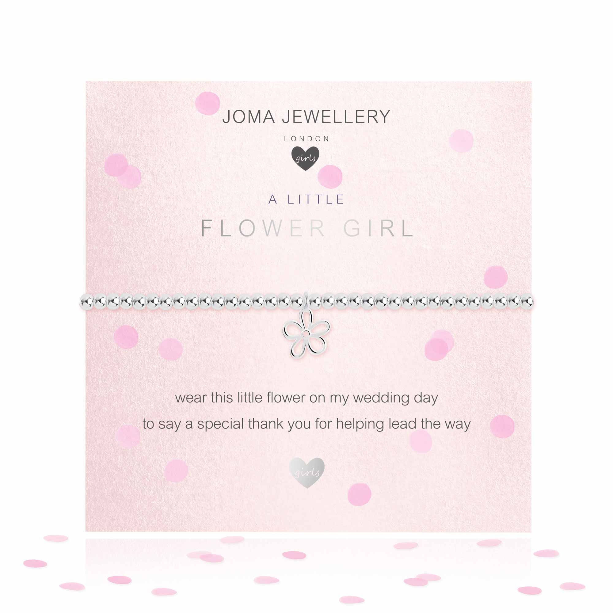 Joma Jewellery – A Little | Flower Girl Childrens Bracelet