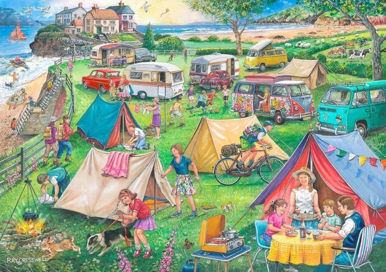 Jigsaw Puzzle Camping No 10 – 1000 Piece – House of Puzzles – The Yorkshire Jigsaw Store