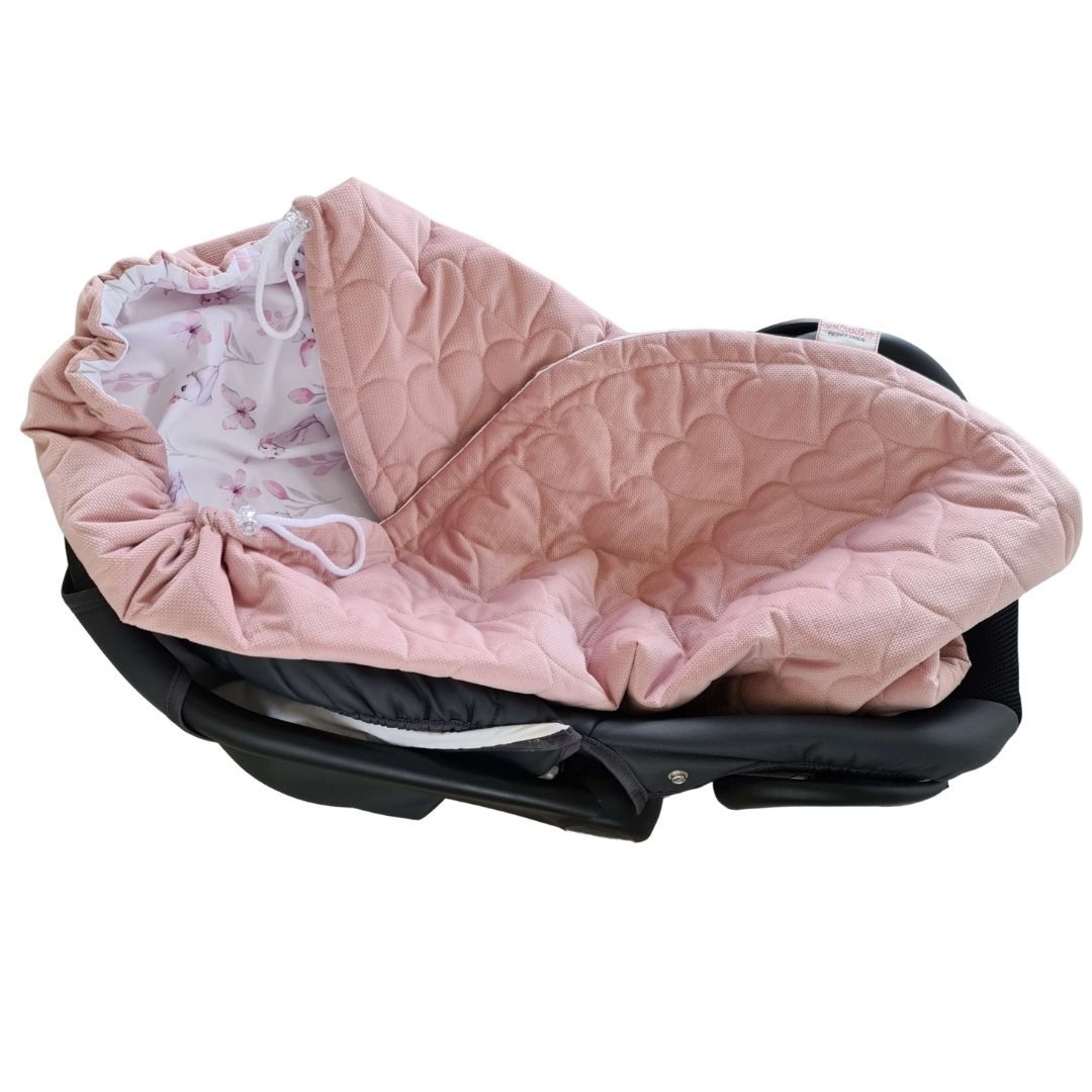Car Seat Blanket Bunnies & Butterflies- Velvet – evCushy