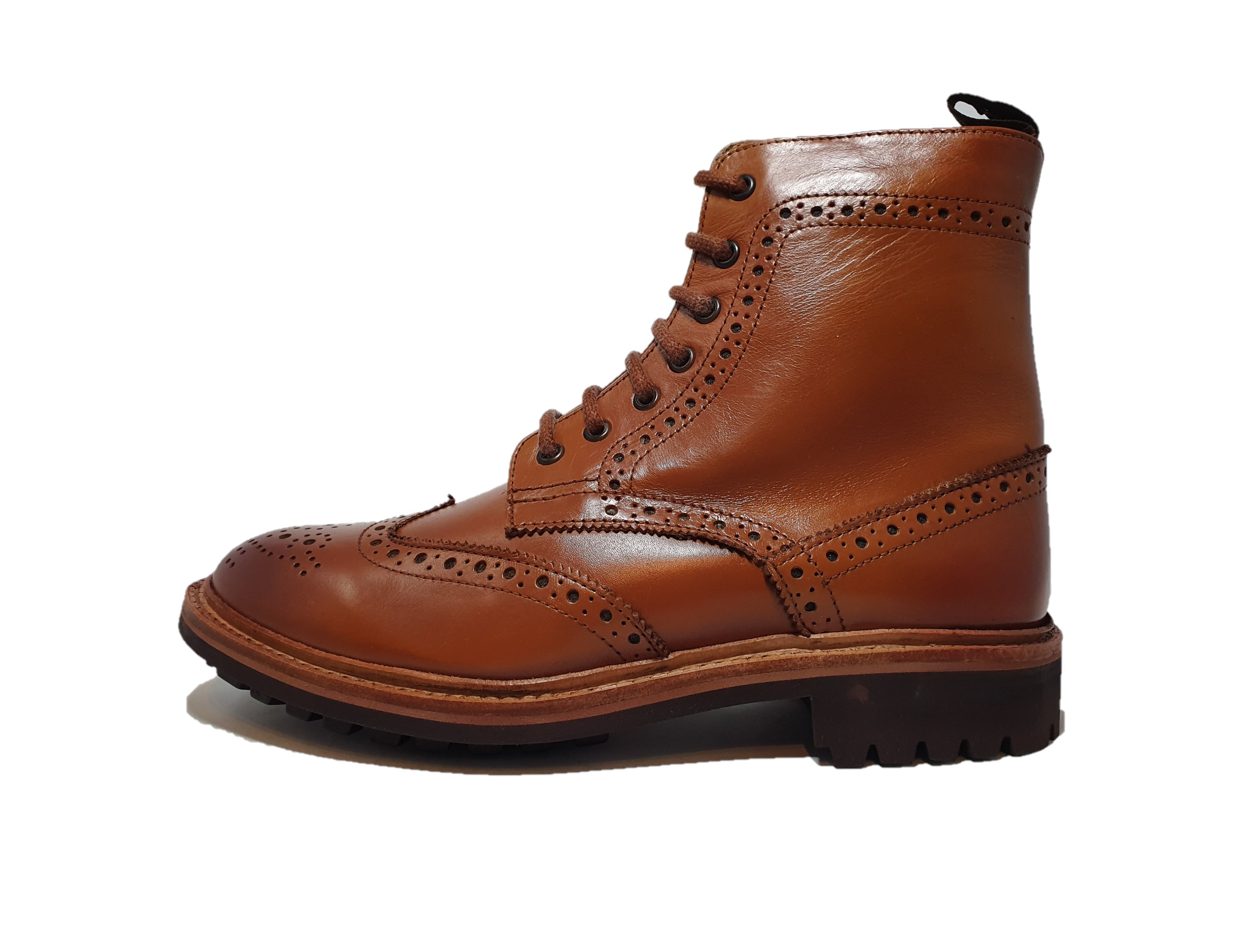 Catesby Brogue Boot – 7 / Tan