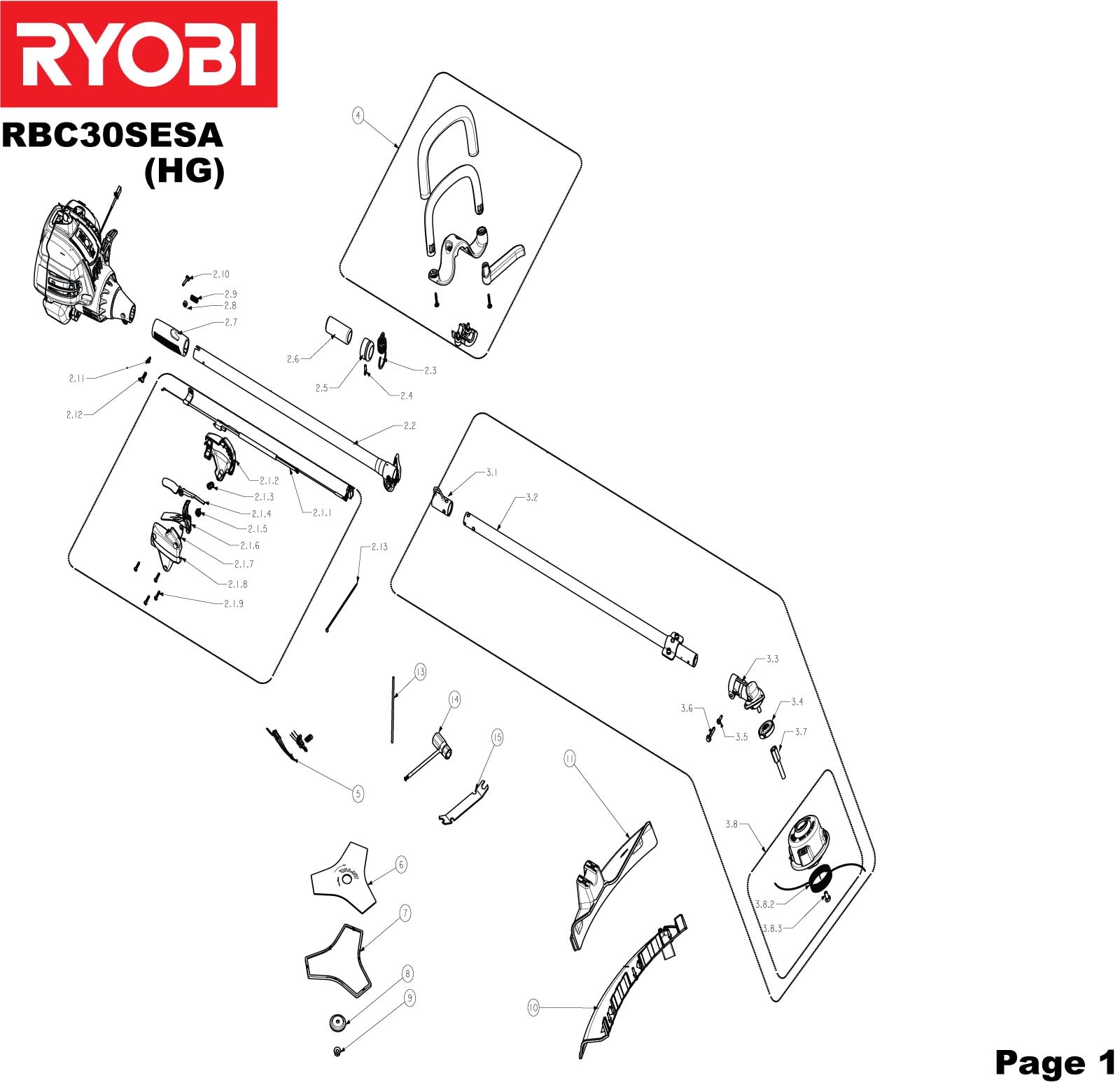 Ryobi – Spare Part – Trigger For Petrol Brush Cutter – RBC30SESA – Trigger – Genuine Replacement Part