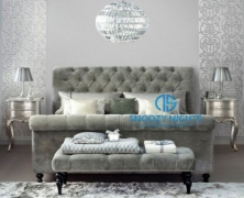 Ashley Scroll Sleigh Chesterfield Bed Frame – Snoozy Nights