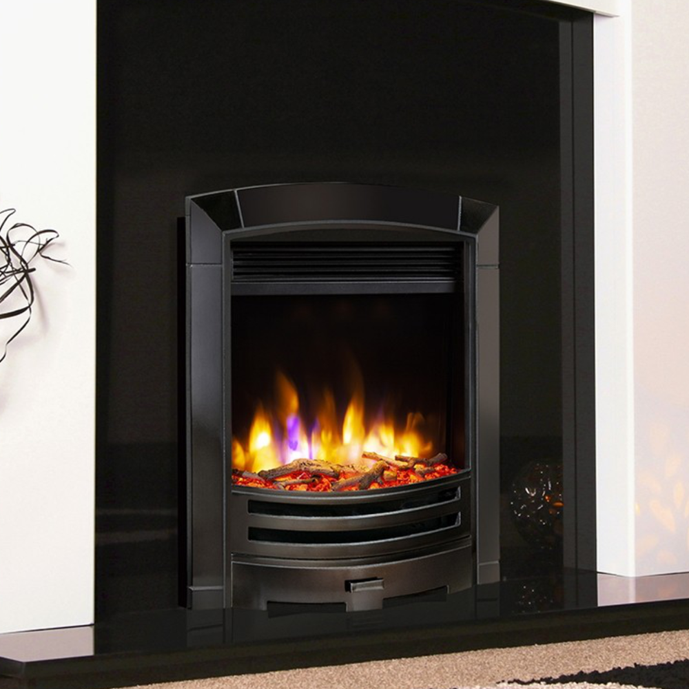 Celsi Ultiflame VR Decadence Electric Fire – Black Nickel / No spacer required