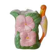 Heron and Flower Ceramic Jug Vase RiceDK | The Design Yard