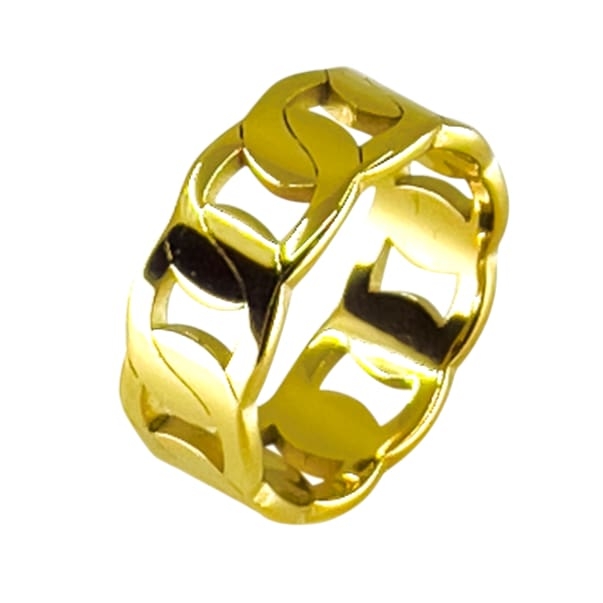 Chain Ring £24.99 8 – Gold – Ezavision