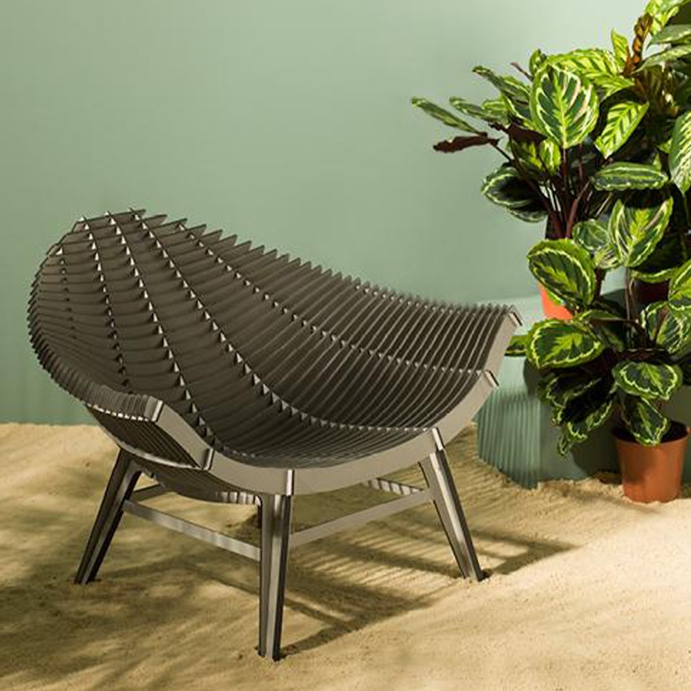 Ibride Manta Outdoor Armchair | The Design Yard Brushed Black