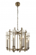 Rv Astley – Chandelier – Louis 8 Light Brass – H52cm x W60cm x D60cm – Chandeliers – Stylishly Sophisticated