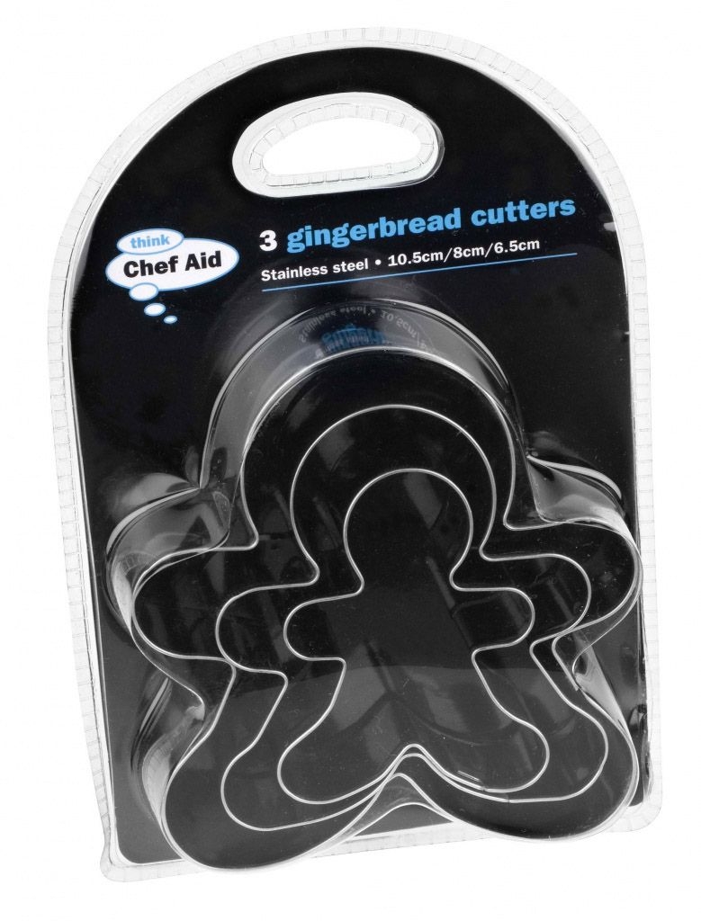 Chef Aid 3 Gingerbread Cutters