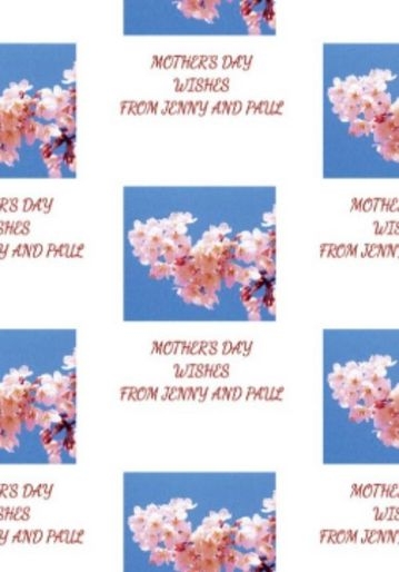 Cherry Blossom Stem Mother S Day Wrapping Paper