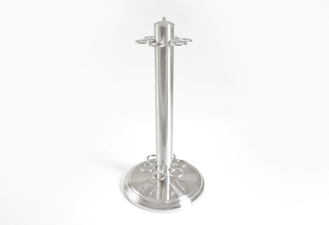 Chrome Revolving Free Standing Cue Stand – Table Top Sports
