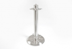 Chrome Revolving Free Standing Cue Stand – Table Top Sports