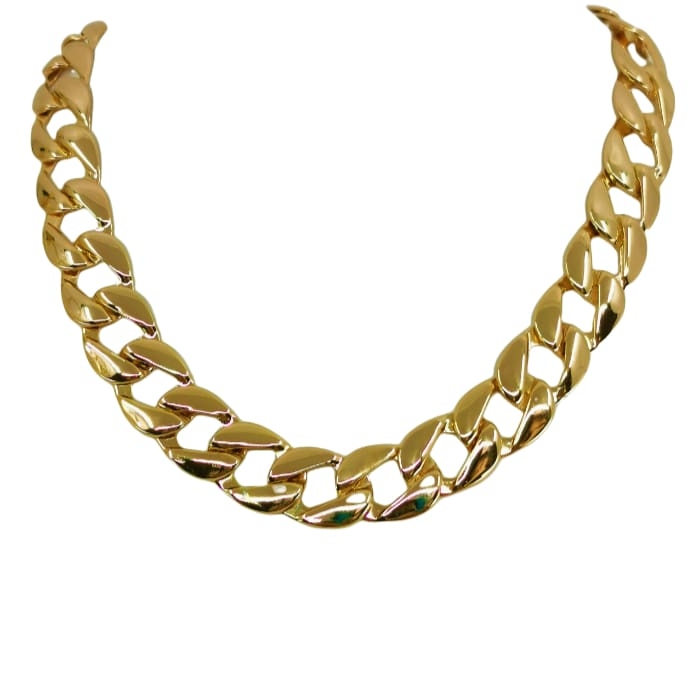 Chunky Chain Necklace £24.99 45cm – Gold – Ezavision