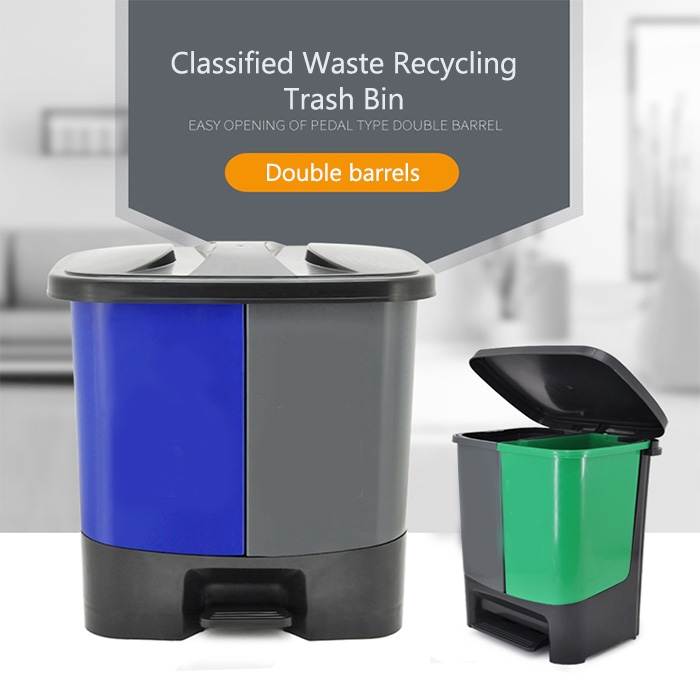 Classified Waste Recycling Trash Bin 20L/40L for Indoor Use – 20L Blue
